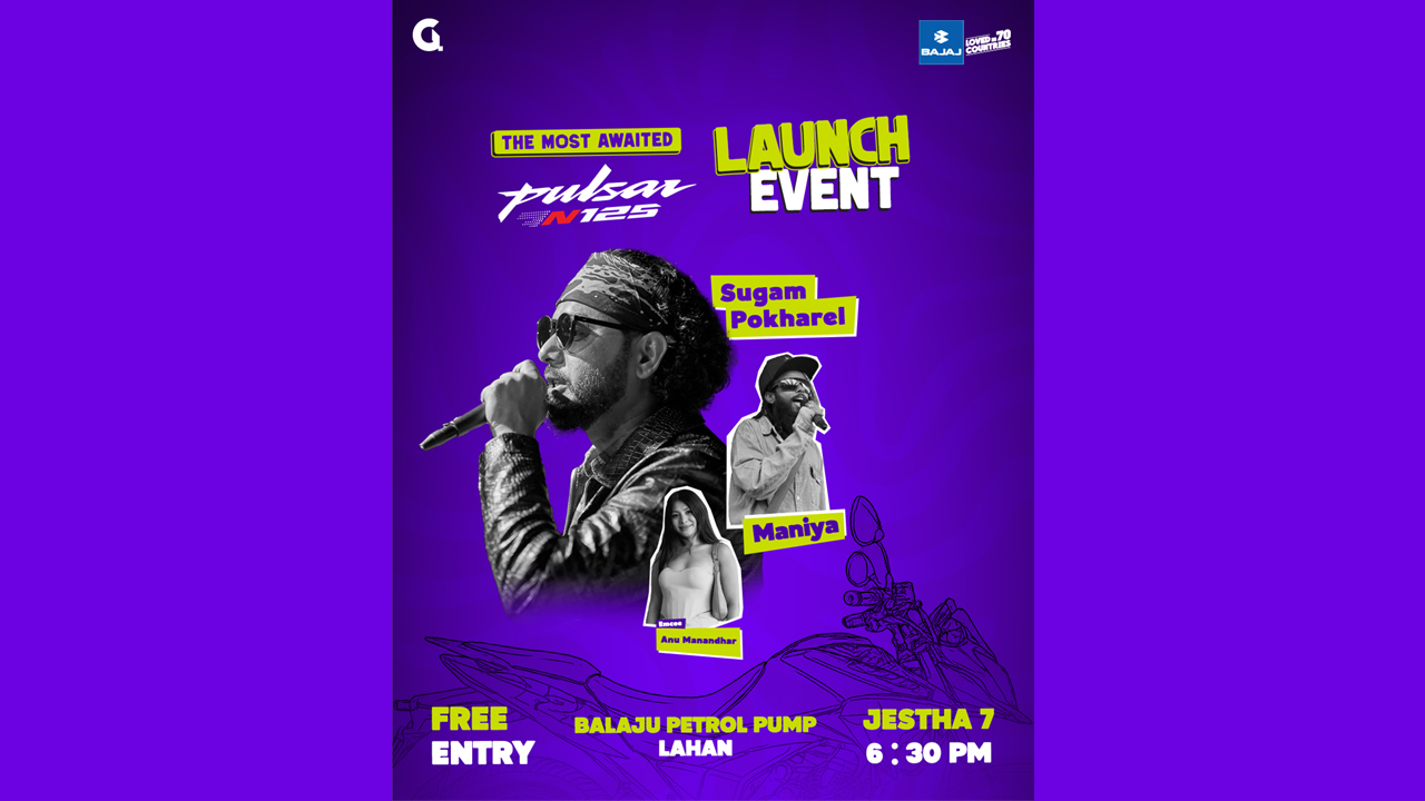 Pulsar N125 launching with a musical event in Lahan