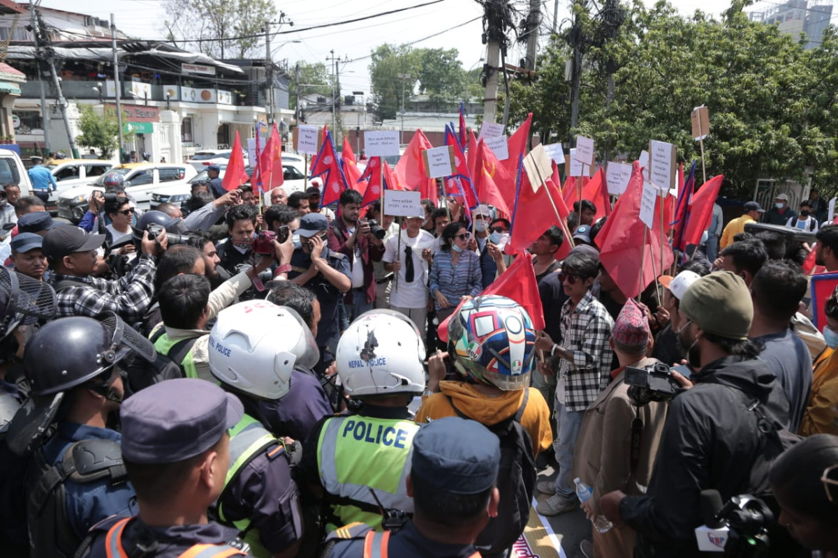 Protest erupts outside Indian Embassy against alleged interference (photos)
