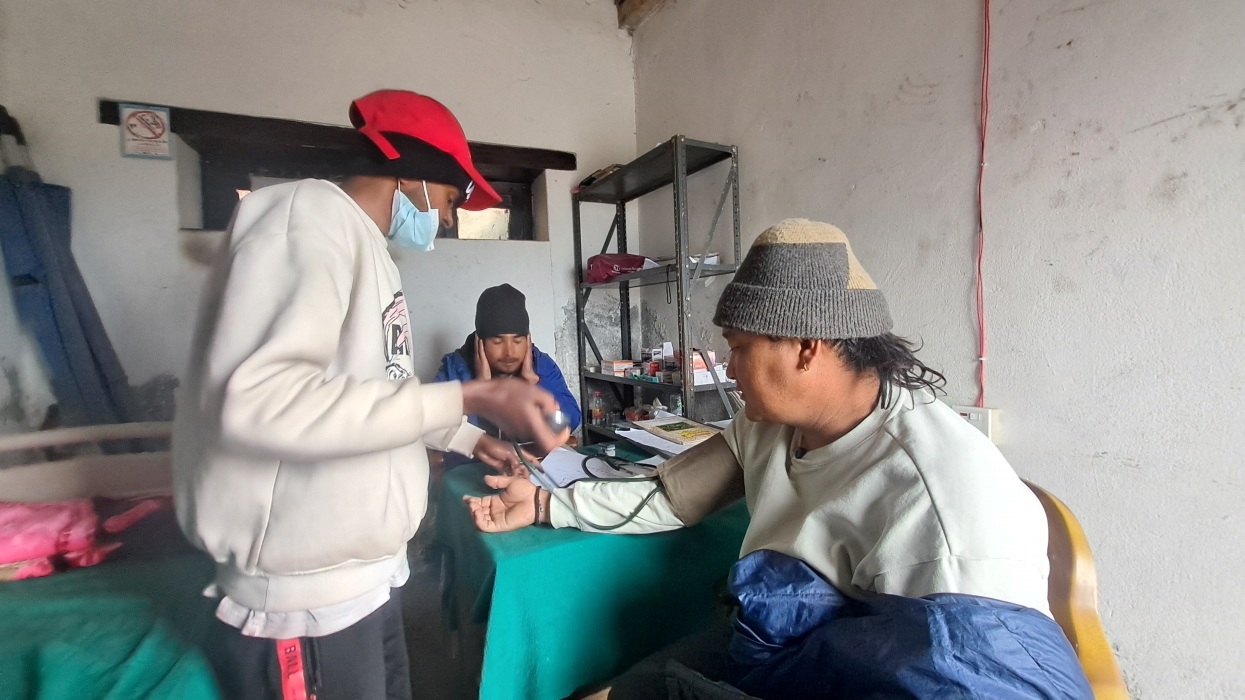 Free altitude sickness treatment for pilgrims at Muktinath temple