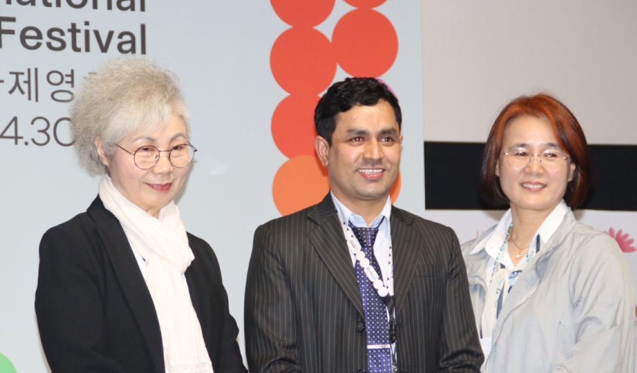 Jeonju Festival honors Nepali poet Khatri & team