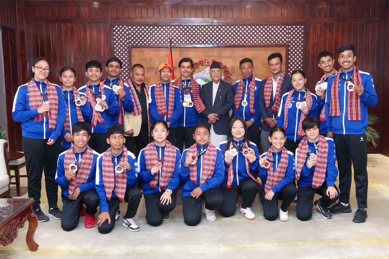 PM Oli congratulates medal winners of South Asian Youth Table Tennis Championship