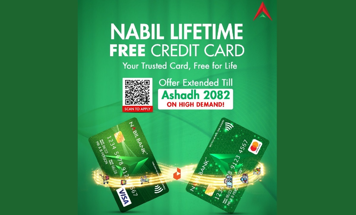 Nabil Bank extends ‘Nabil Lifetime Free Credit Card’ scheme till mid-July