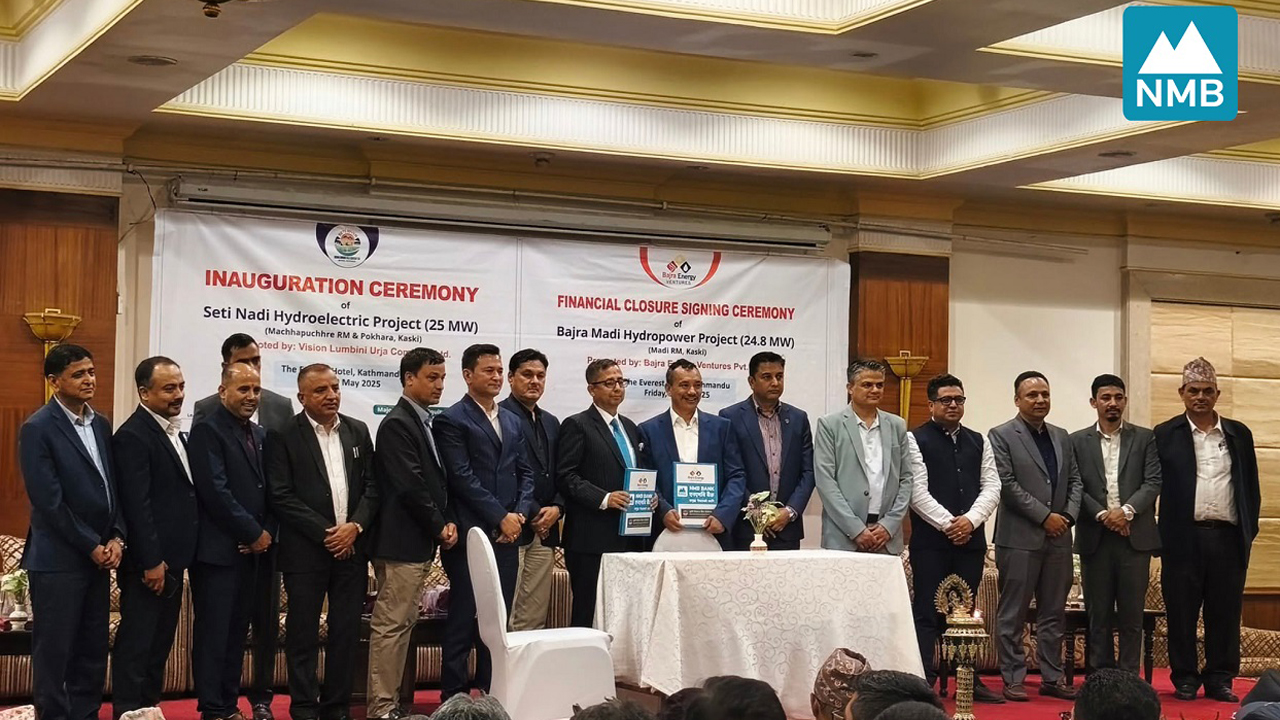 NMB Bank leads financing for 24.8 MW Bajra Madi Hydropower Project