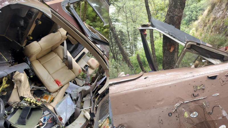 Five killed in chopper crash in Uttarakhand, two injured