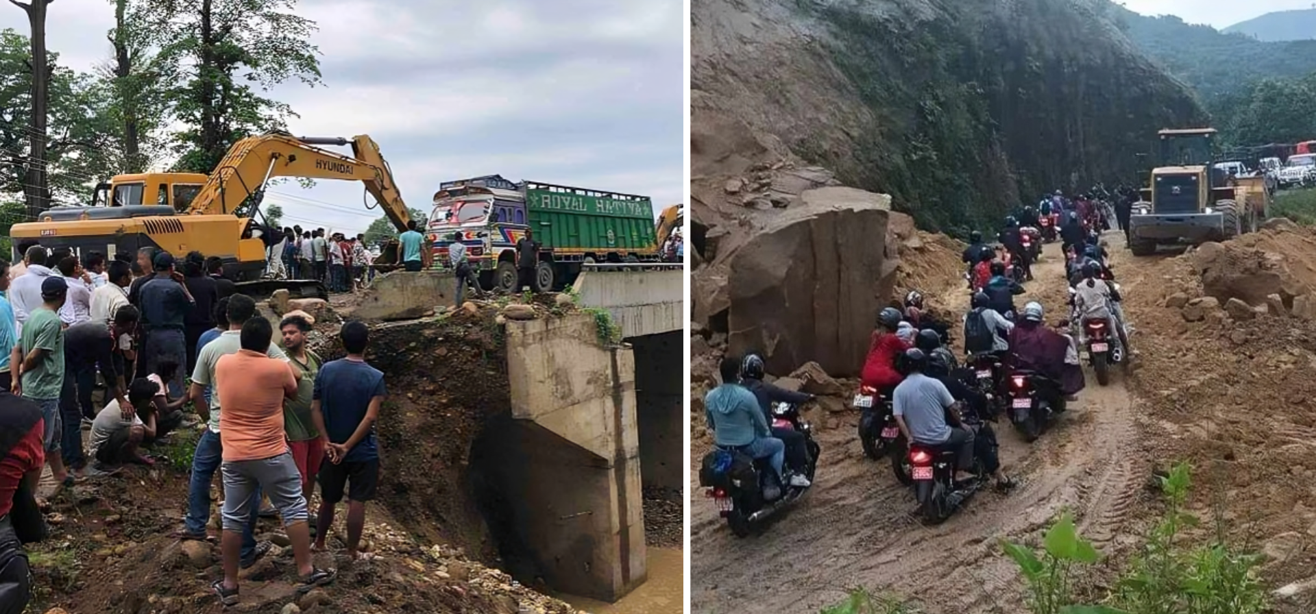 Narayanghat-Butwal section, Kanti Highway disrupted