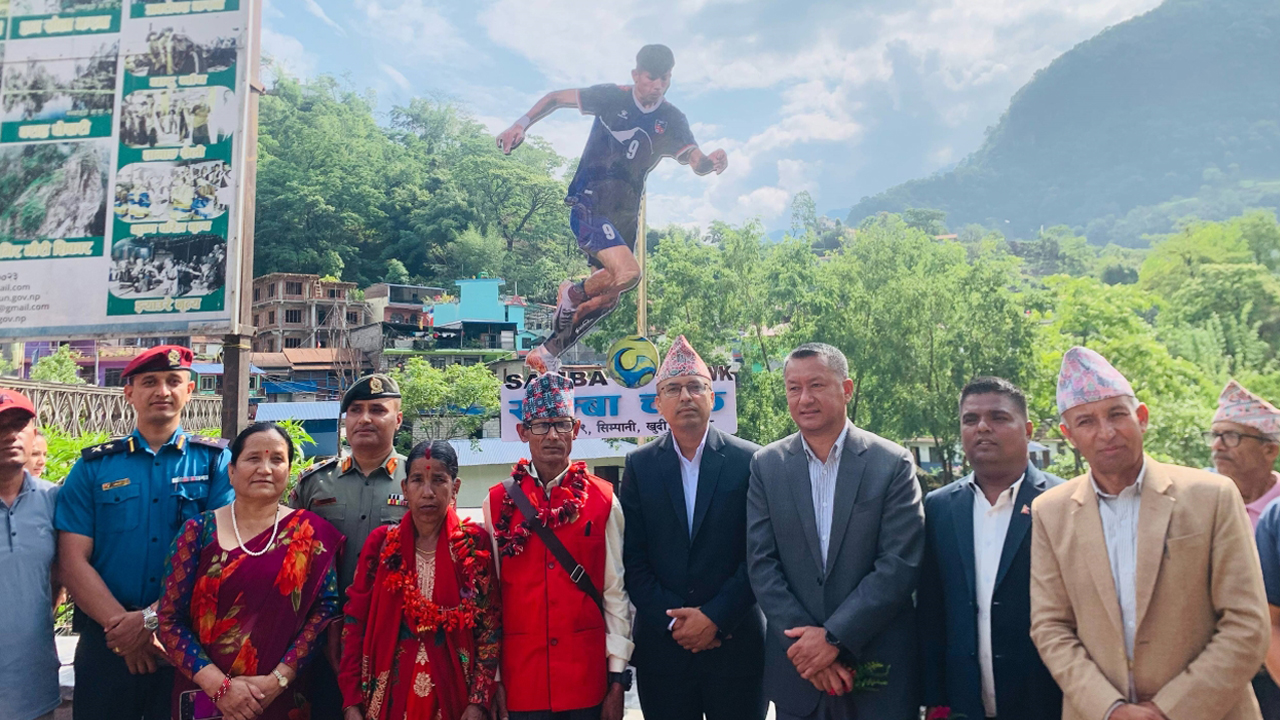 ‘Samba Chowk’ named in honor of footballer Sabitra