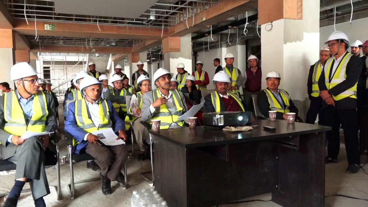 Parliamentary Committee inspects under-construction parliament building