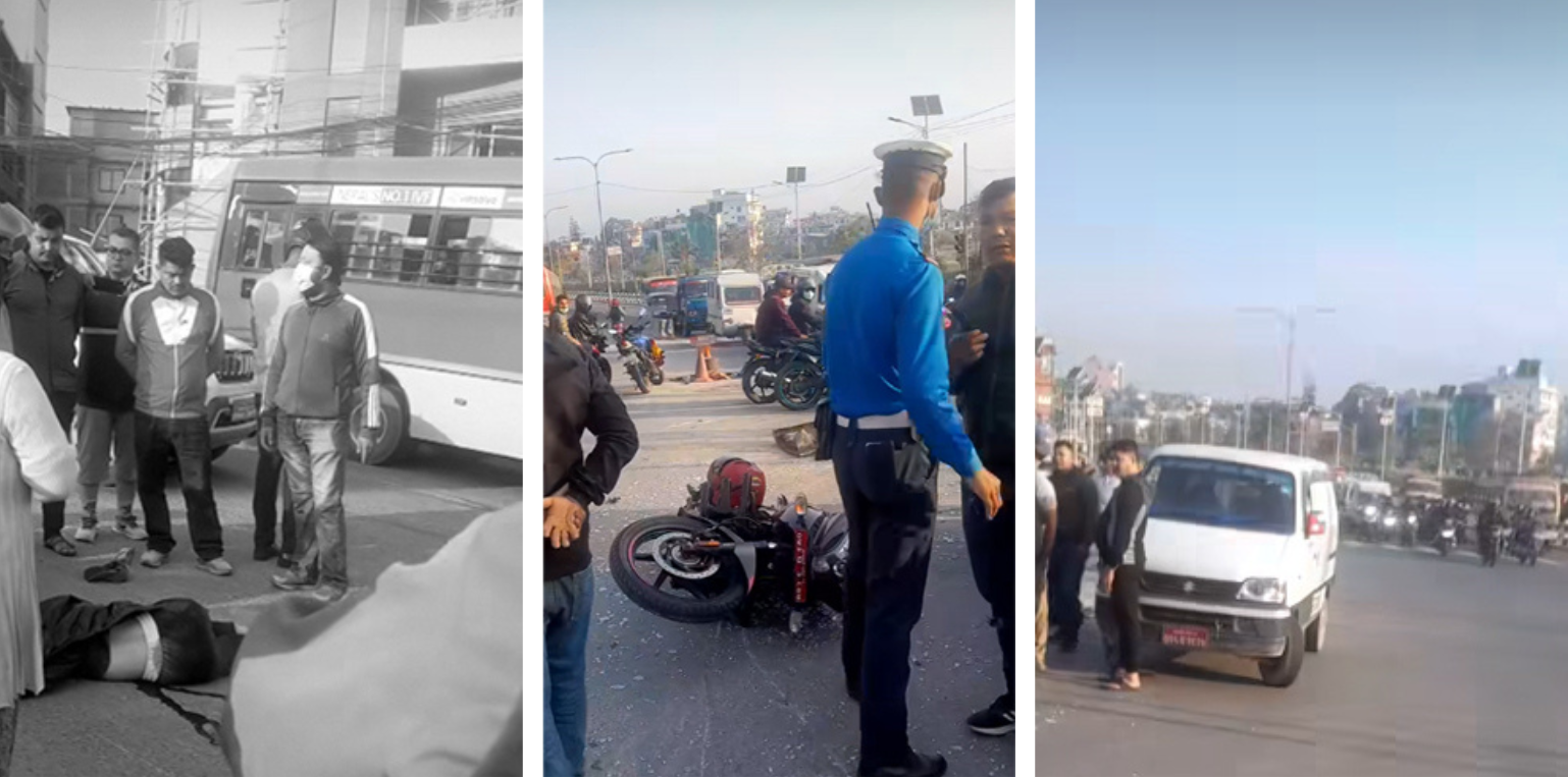 One died, 3 injured in early morning crash on Koteshwor–Tinkune road