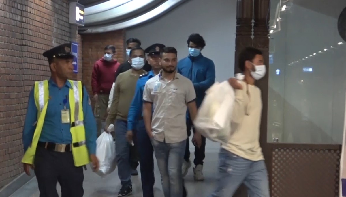 37 Nepalis deported from U.S. arrive in Kathmandu
