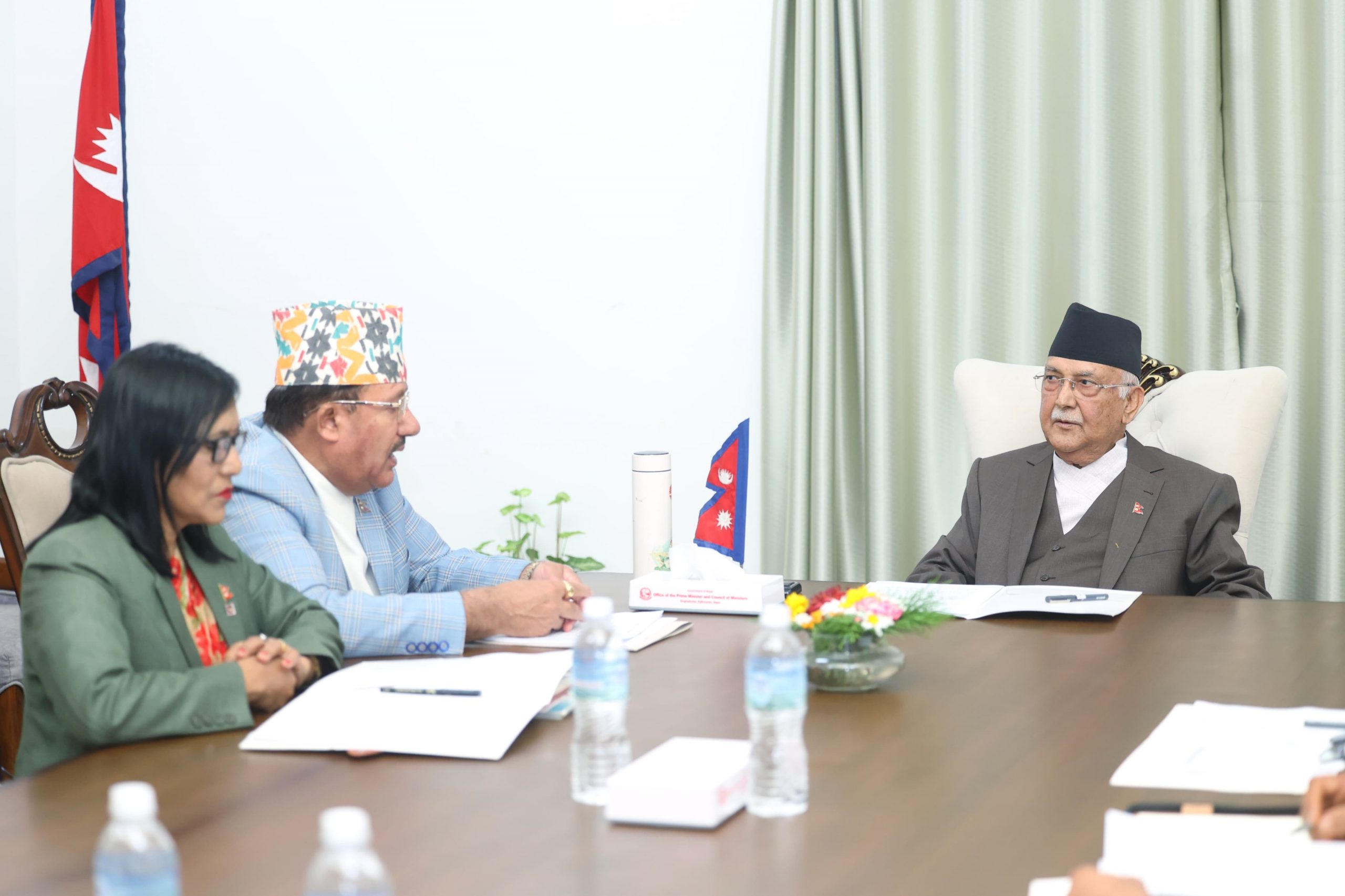 Election Commission officials consult with PM Oli on by-election date