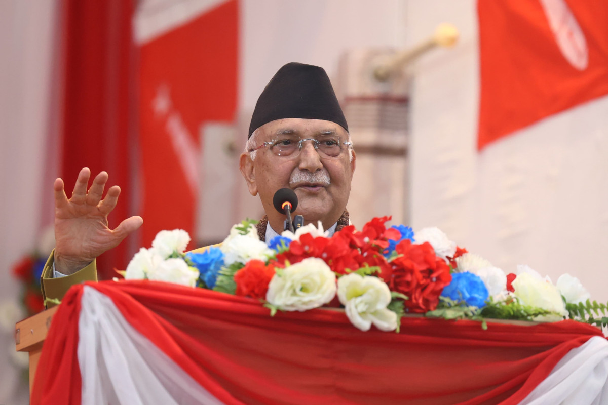 Oli alleges plot to disrupt UML-Congress alliance, launches ‘Mission 2084’