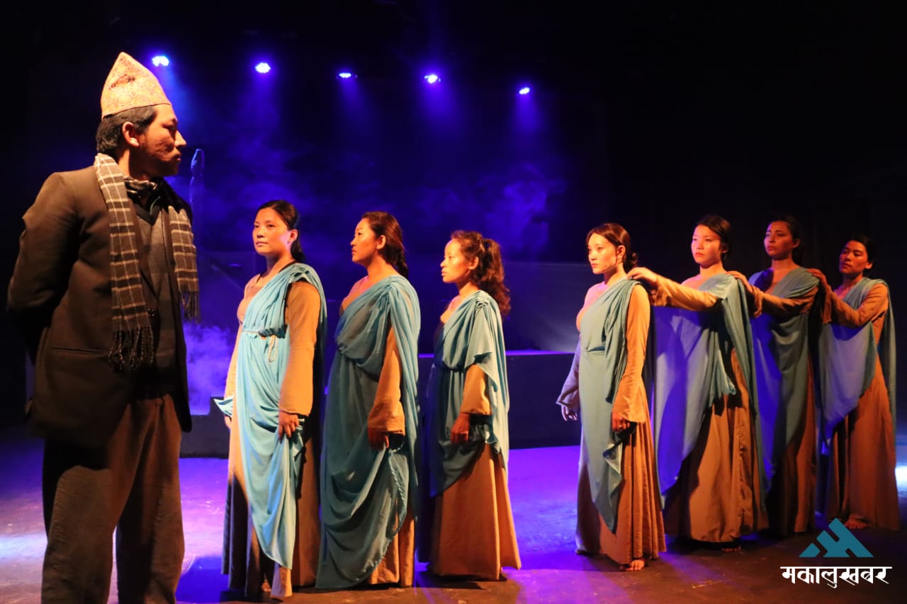 Play ‘Dalle Khola’ staged at Shilpee Theatre, Battisputali (photos)