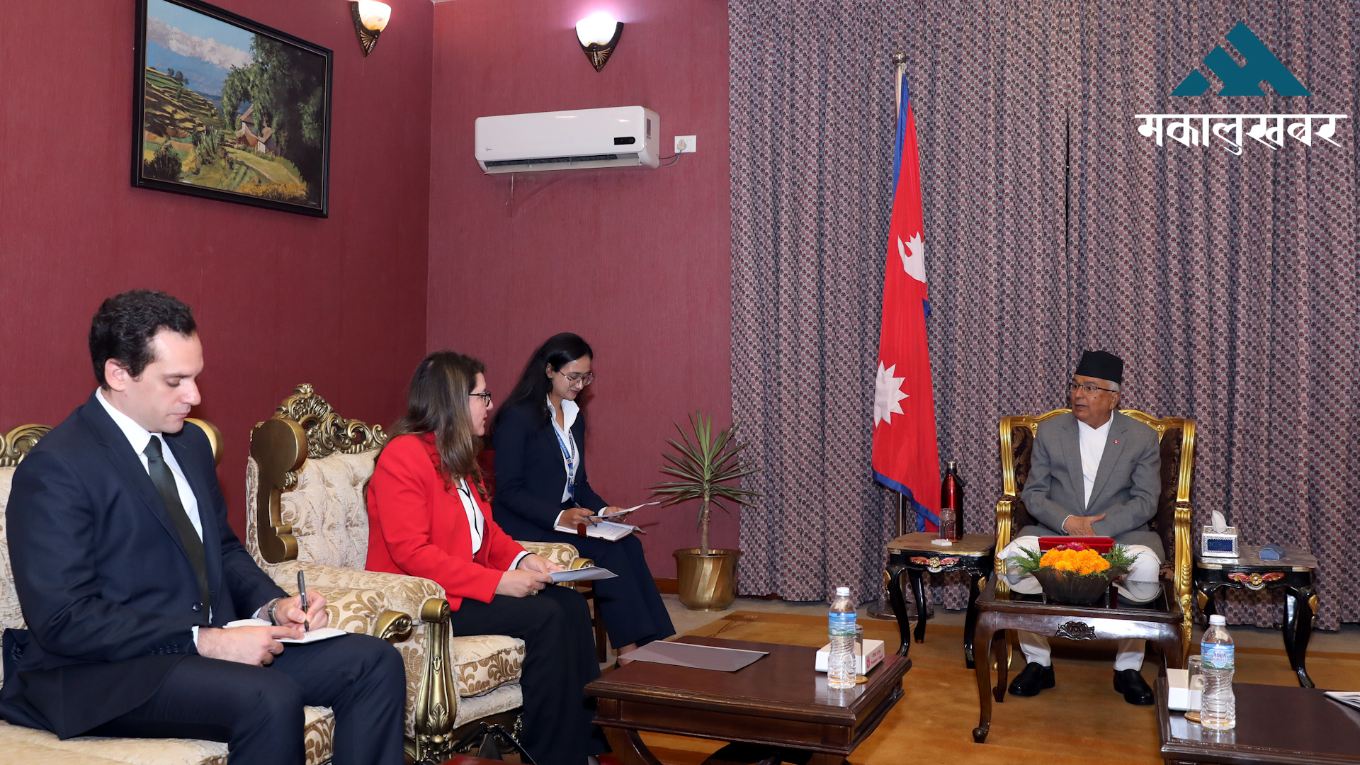 Egyptian ambassador pays farewell to President
