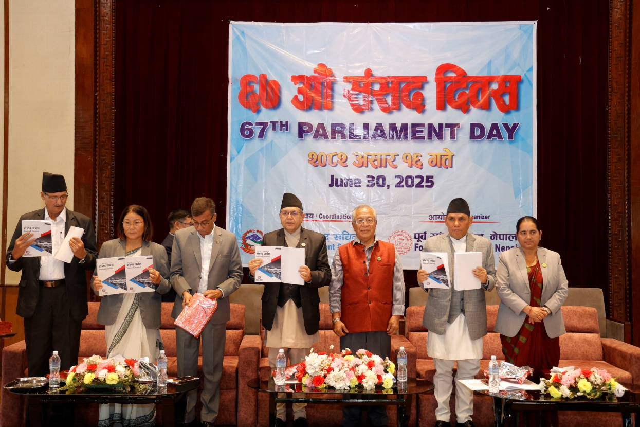 Former lawmakers crucial in strengthening democracy: Speaker Ghimire