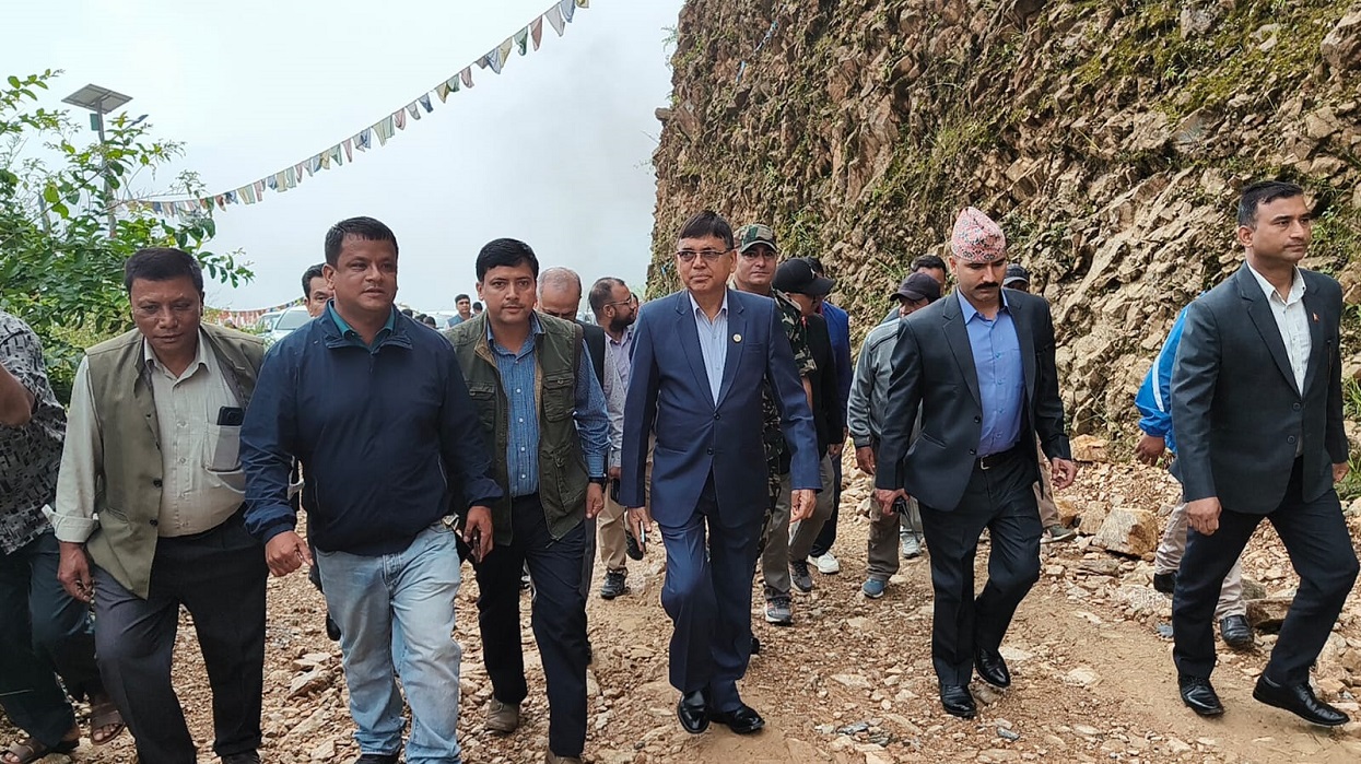 Dahal orders quick upgrade of Thankot–Chitlang road