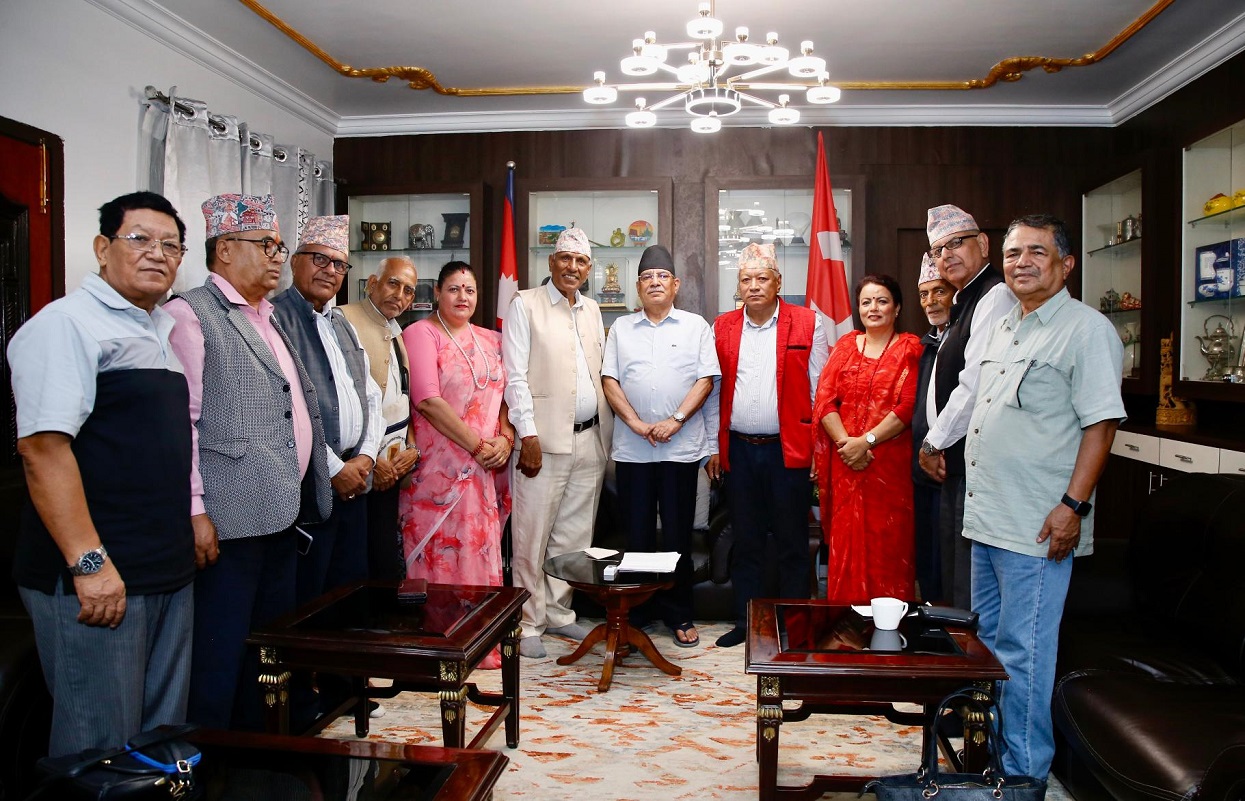 Chair Dahal pledges to help address demands of senior citizens