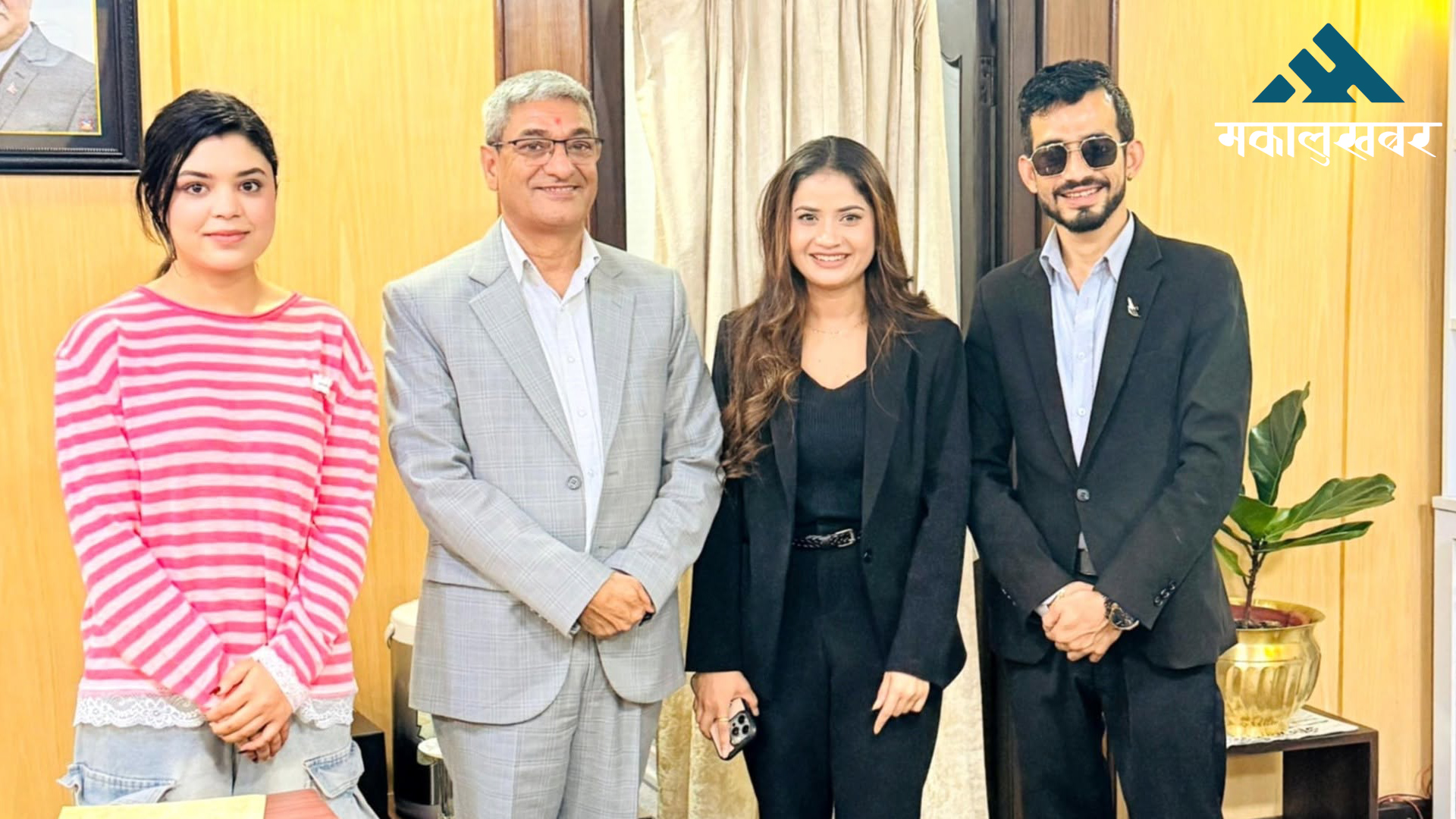 Eleena & Samikshya meet Home Minister, seek legal action against online abuse