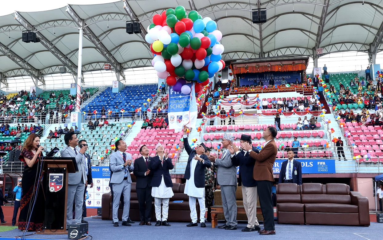 PM Oli launches ‘FIFA for Schools’