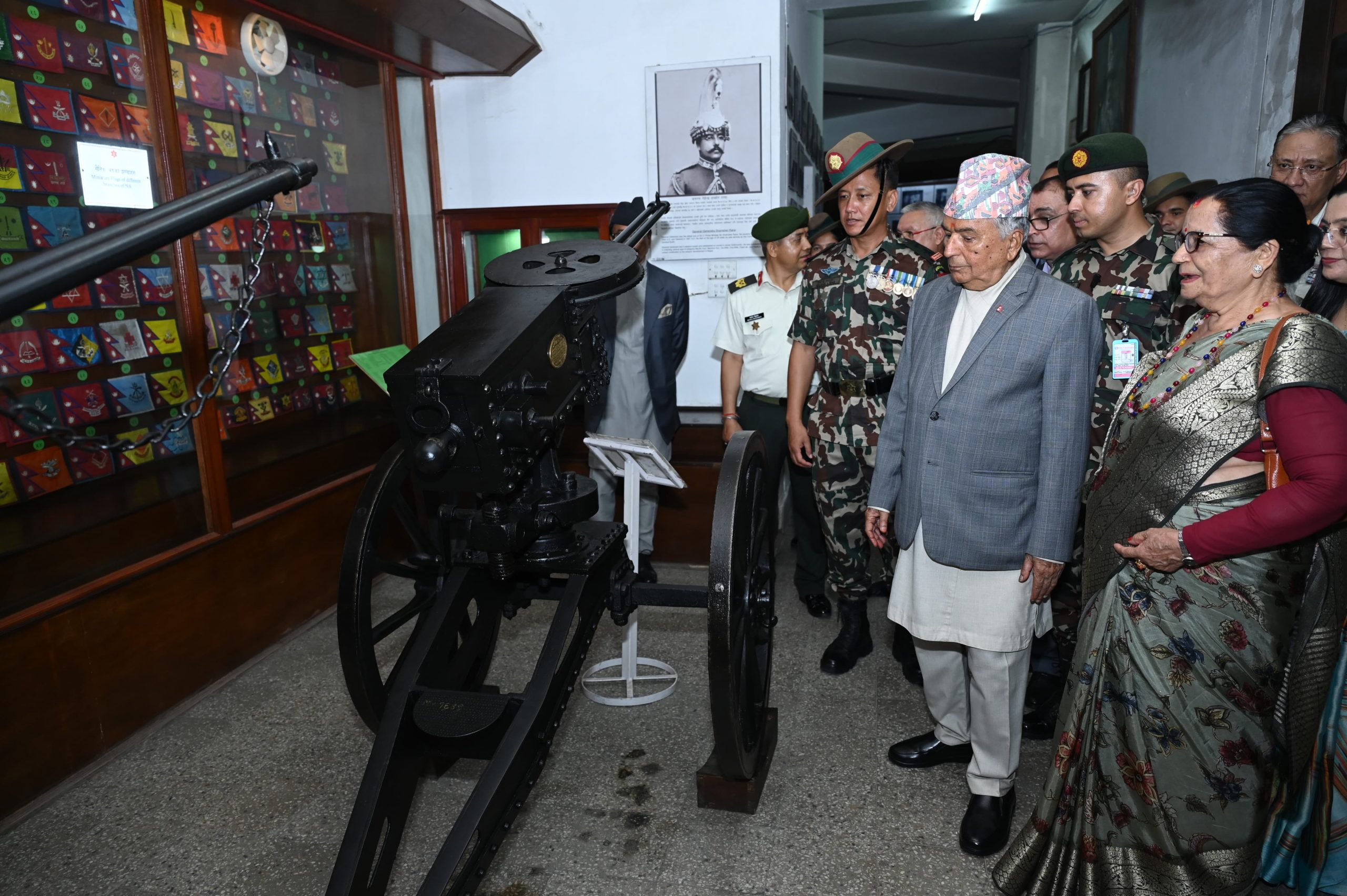 President Paudel visits National & Military Museums in Chhauni