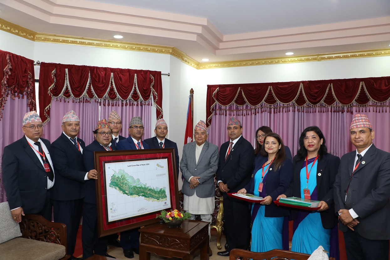 President Paudel unveils National Land Cover Map 2020/2022