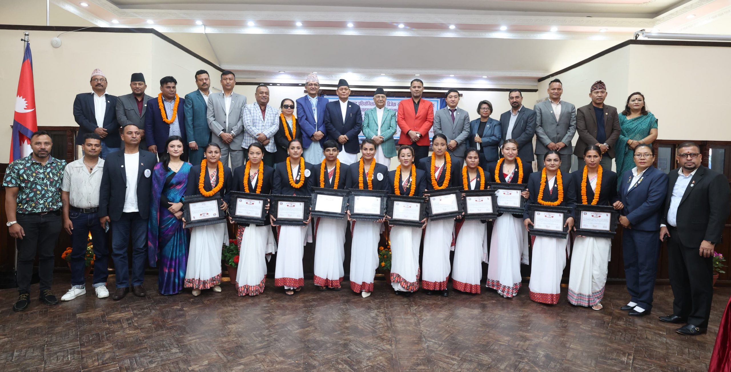 PM Oli honours medal-winning athletes