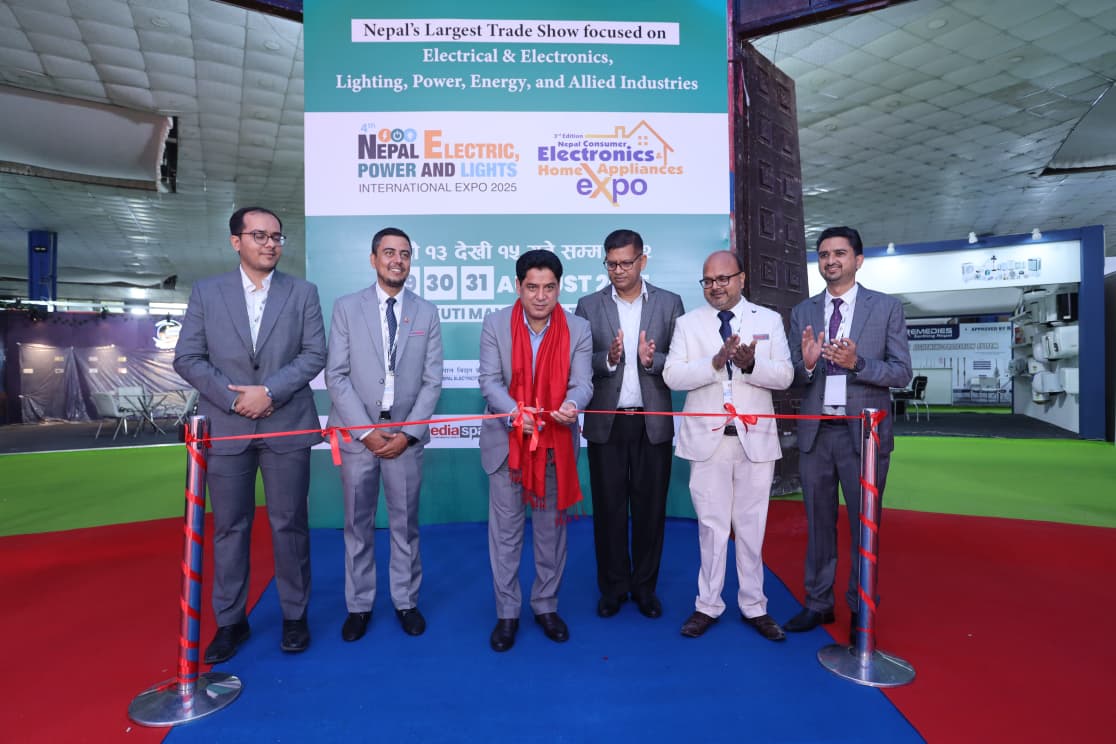 Minister Bhandari inaugurates Nepal Electric & Electronics expo
