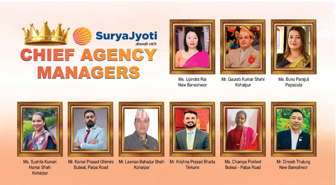SuryaJyoti Life Insurance concludes grand ‘Star Agency Meet 2082’