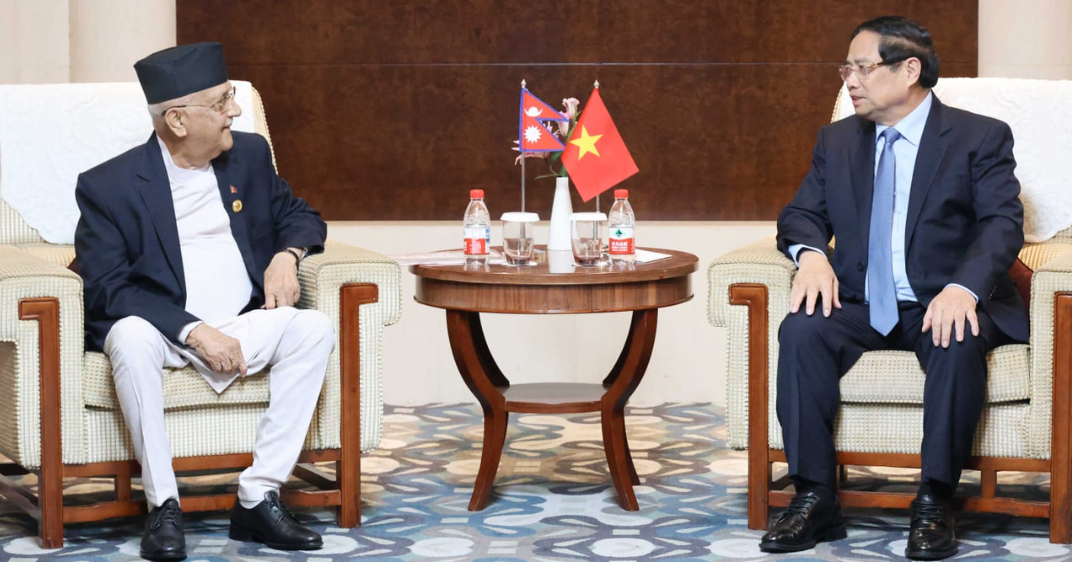 PM Oli and his Vietnamese counterpart Chinh hold meeting