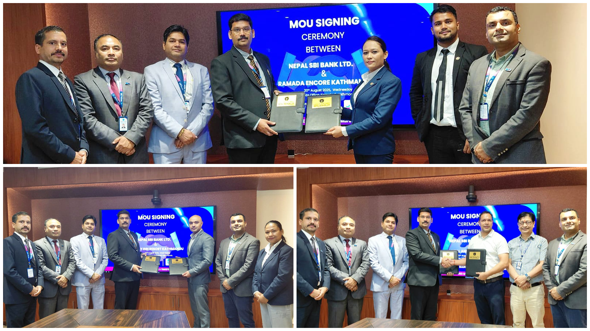 NSBL signs agreements with Ramada Encore Kathmandu, Holiday Inn Resort Kathmandu & Himal Dental Hospital & Institute of Dental Science