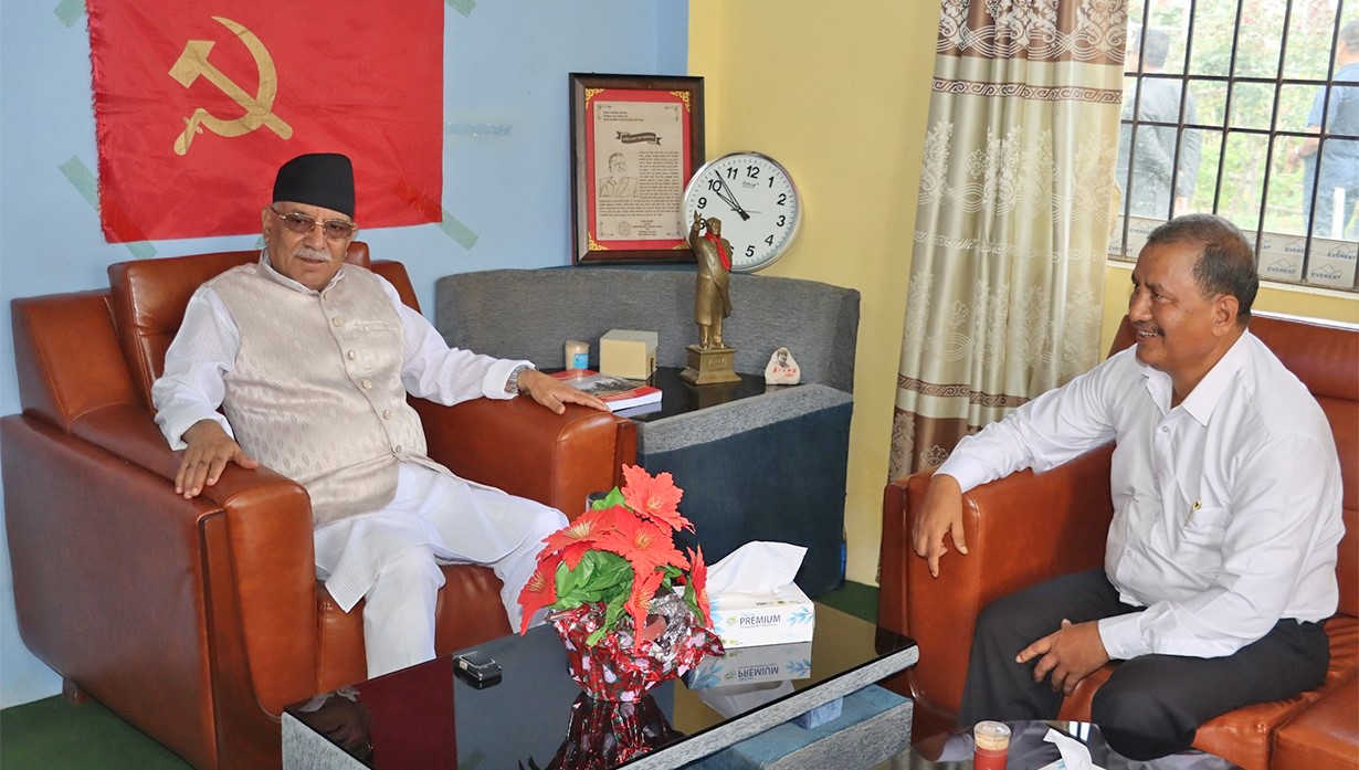 Prachanda meets Biplav to advance Maoist unity process