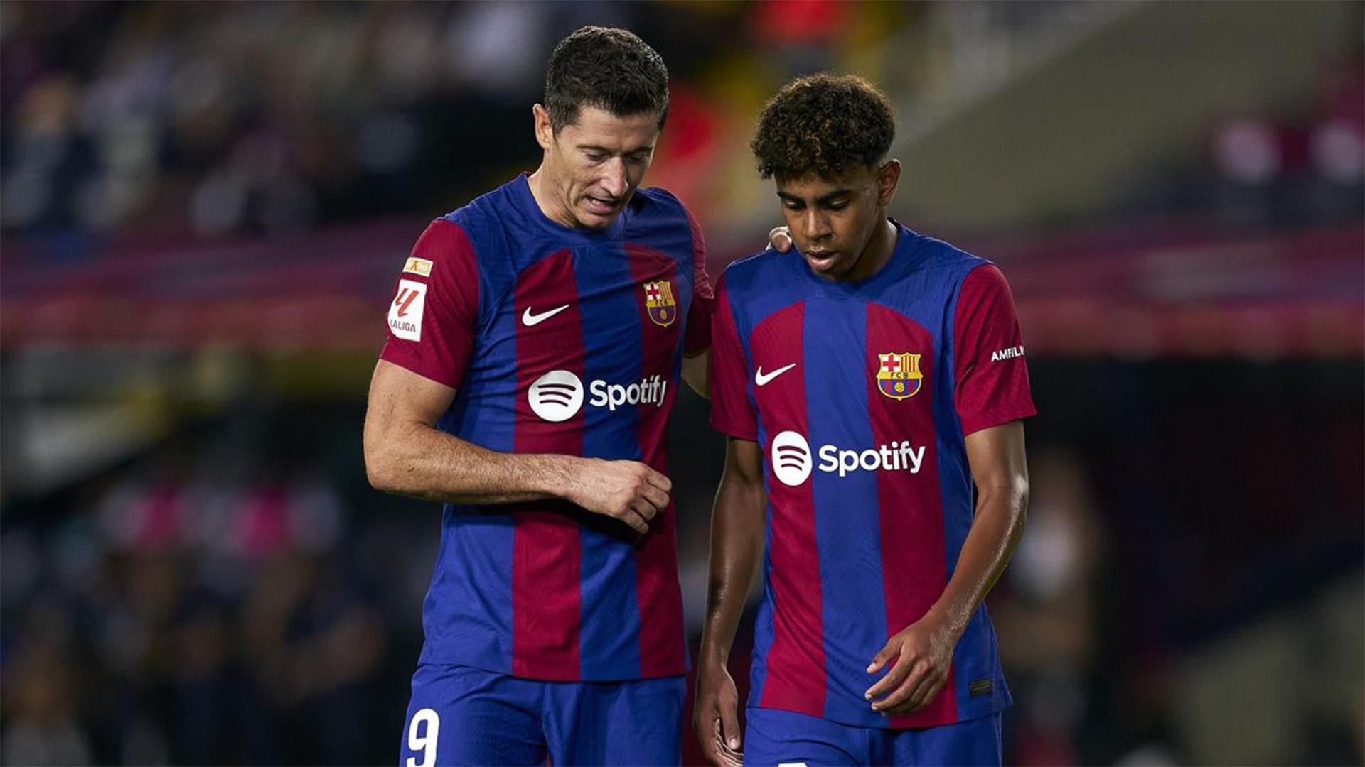 Yamal & Lewandowski fined €5K; flick suspended
