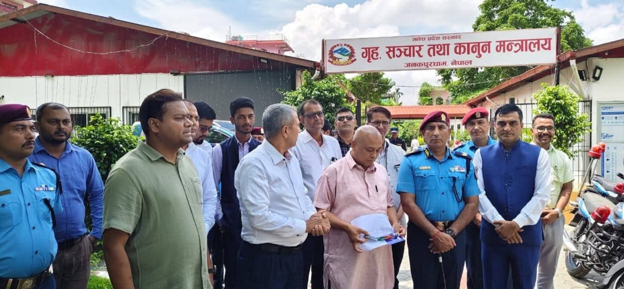 Madhesh Province govt provides vehicles to security agencies