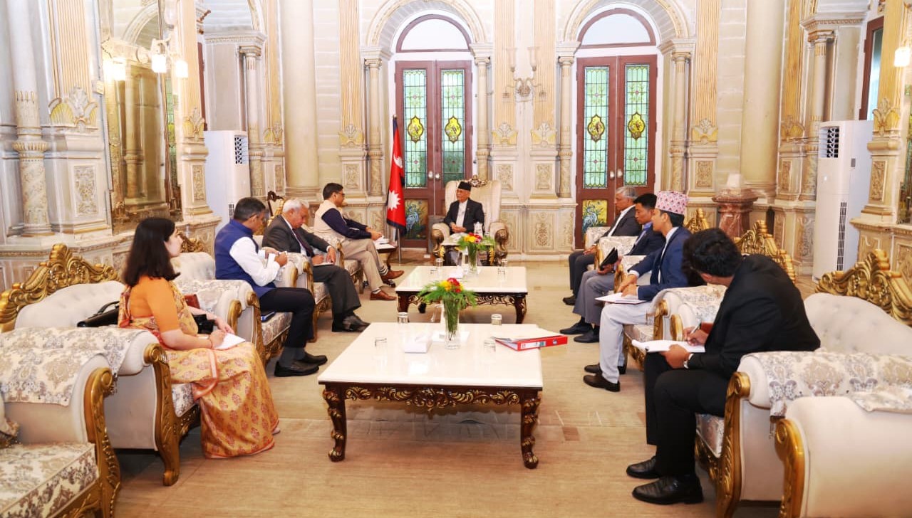 Indian Foreign Secretary pays courtesy call on PM Oli