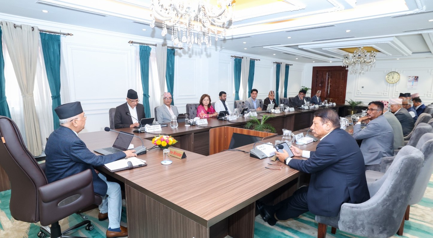 PM Oli Chairs cabinet meeting ahead of China visit