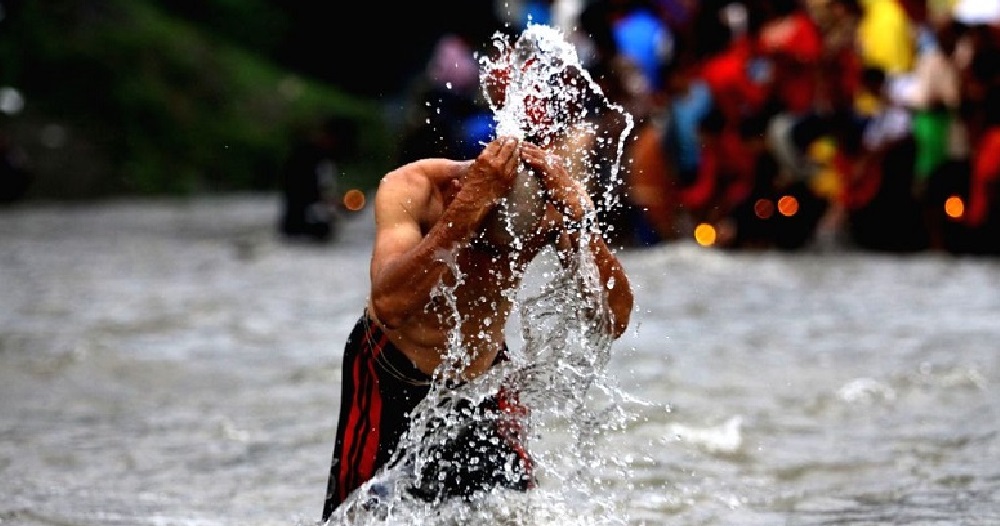 Sacred bath at Kolmatighat observed today