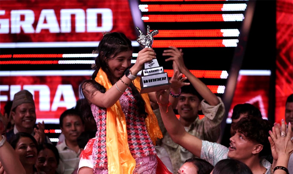 Sonali Rajbhandari wins The Voice Kids Nepal S0 4
