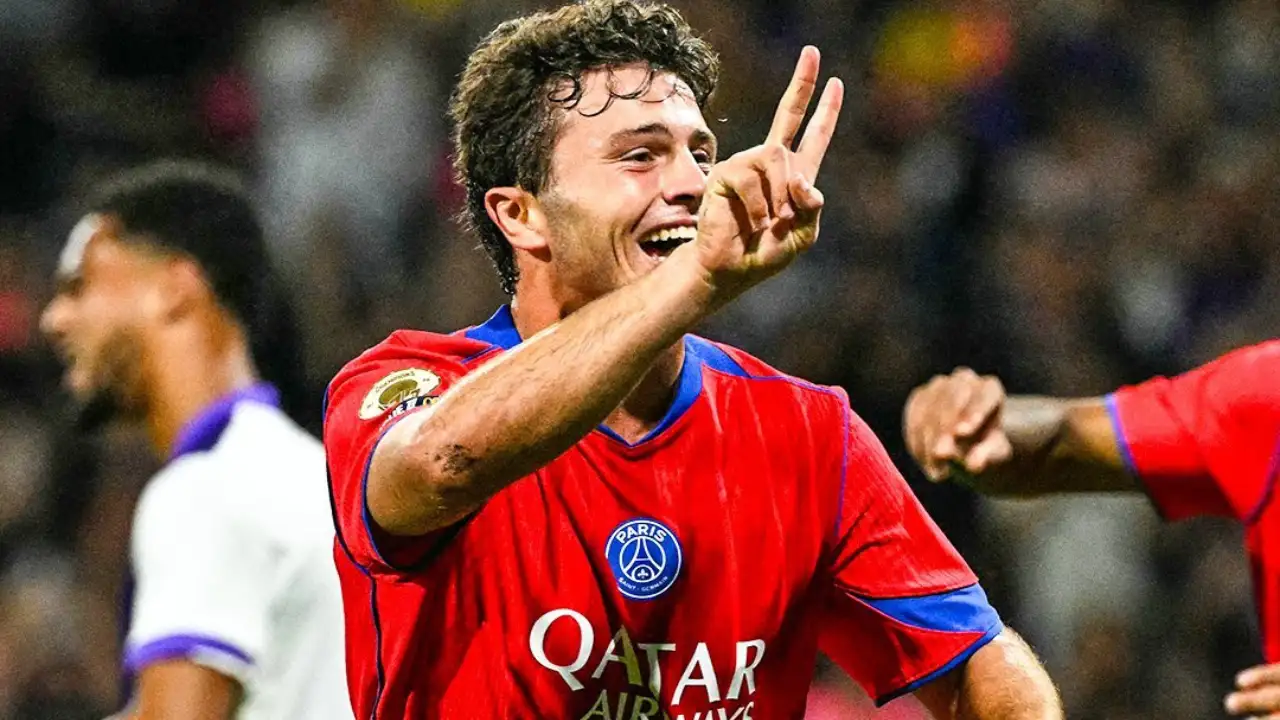PSG thrash Toulouse 6-3 as Joao Neves nets hat-trick