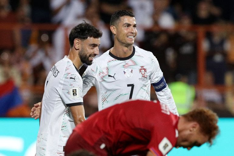 Ronaldo scores twice as Portugal win 5–0