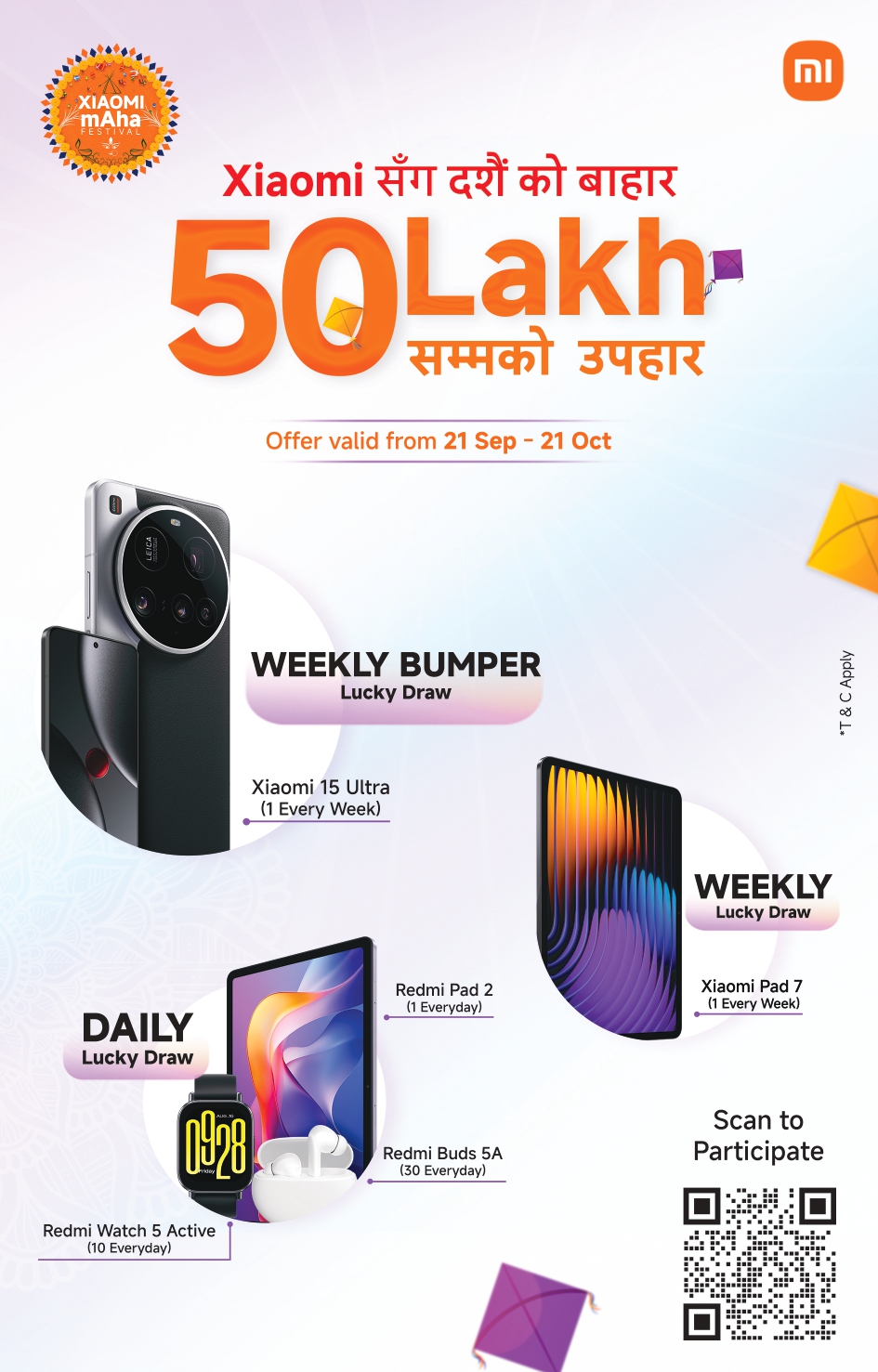 Xiaomi announces grand Dashain scheme with gifts worth up to Rs. 50 lakh