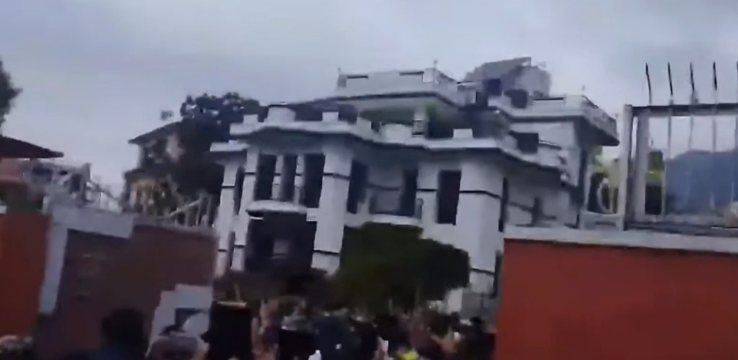 Violent protests target Former PM Deuba’s residence in Kathmandu