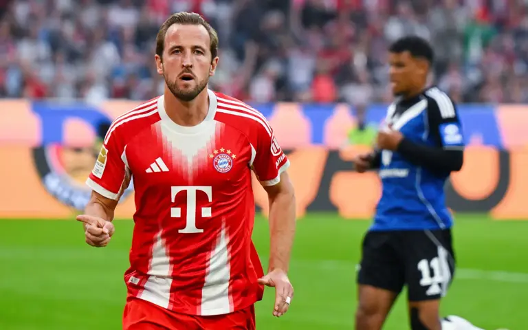 Bayern Munich thrash newly promoted Hamburg 5-0; Harry Kane scores twice