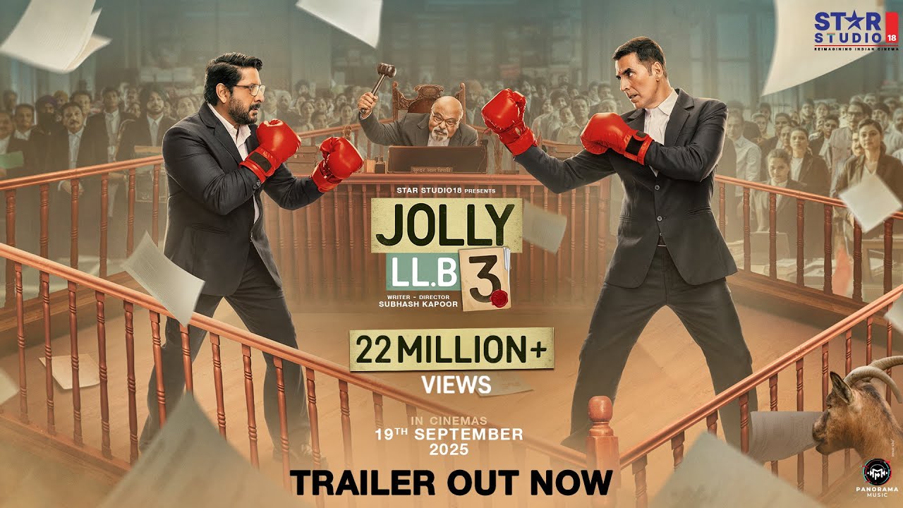 Jolly LLB 3 trailer out: Akshay vs Arshad in courtroom clash