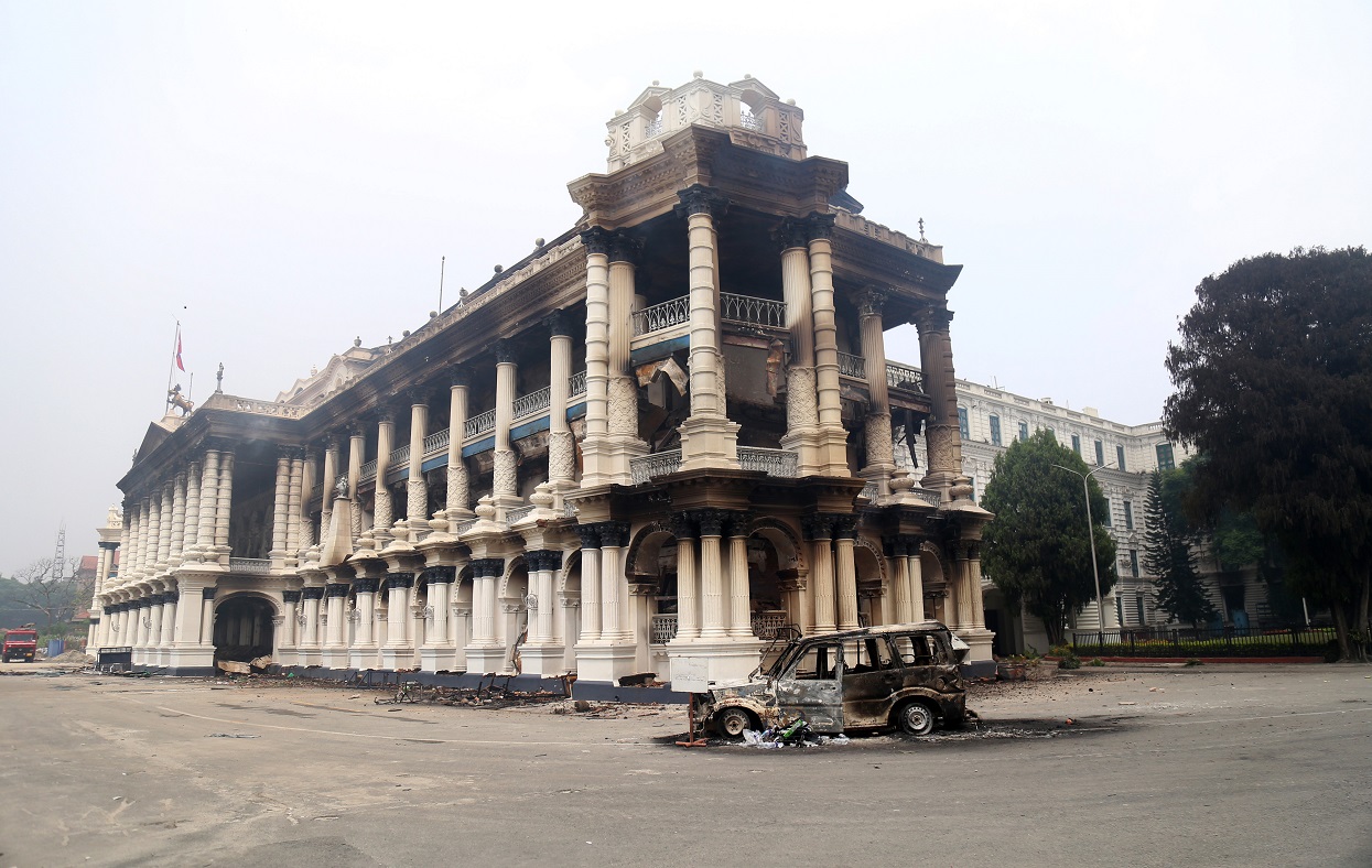 Singha Durbar ministries suffer heavy damage, loot after arson