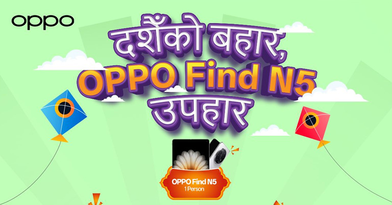 OPPO Nepal announces ‘Dashain Ko Bahar, OPPO Find N5 Upahar’ campaign