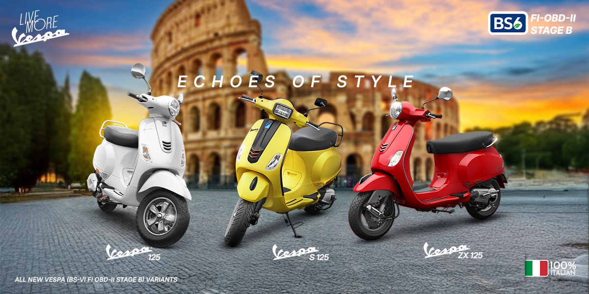 Vespa launches new BS6 scooters in Nepal with advanced OBD II Stage B engines