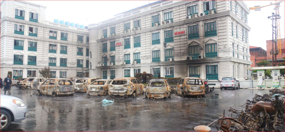 Finance Ministry loses ‘Prefab’ building, dozens of vehicles in Gen Z protests