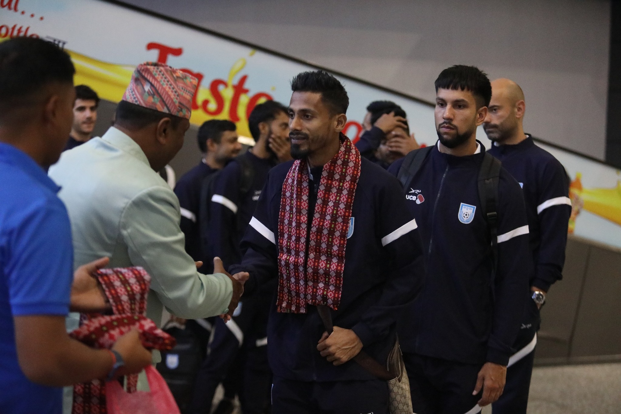 Bangladesh national football team arrives in Nepal for friendly matches