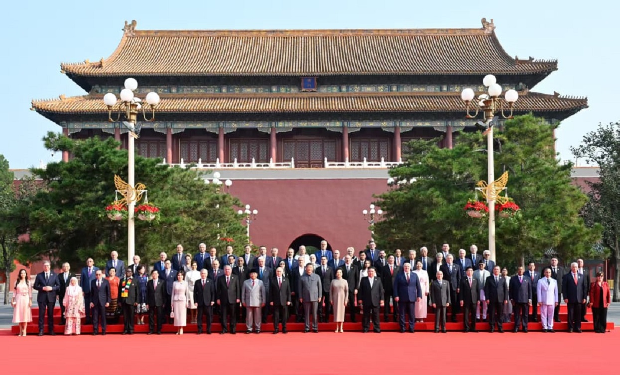 PM Oli attends Special Military Parade in China