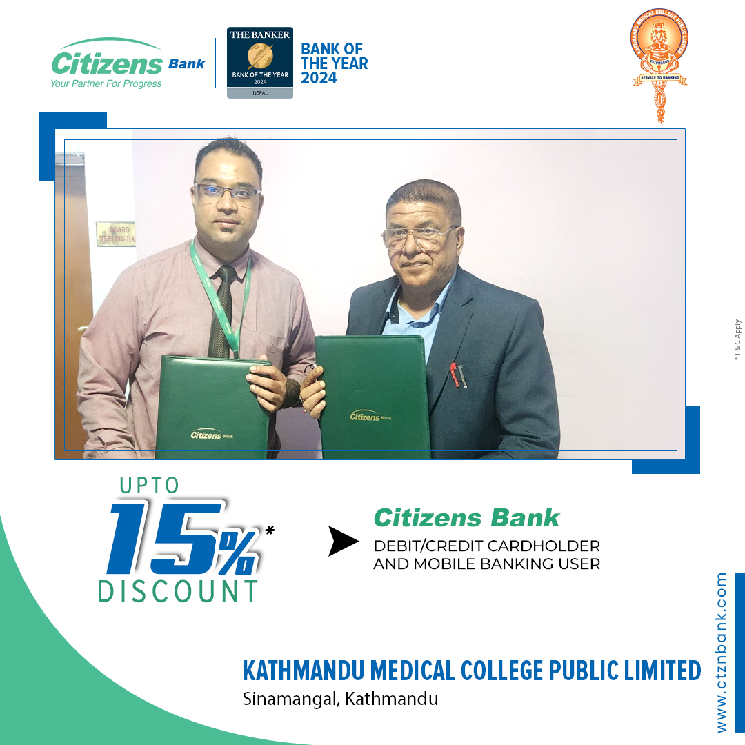 Citizens Bank, KMC team up to offer 15% discount on treatments
