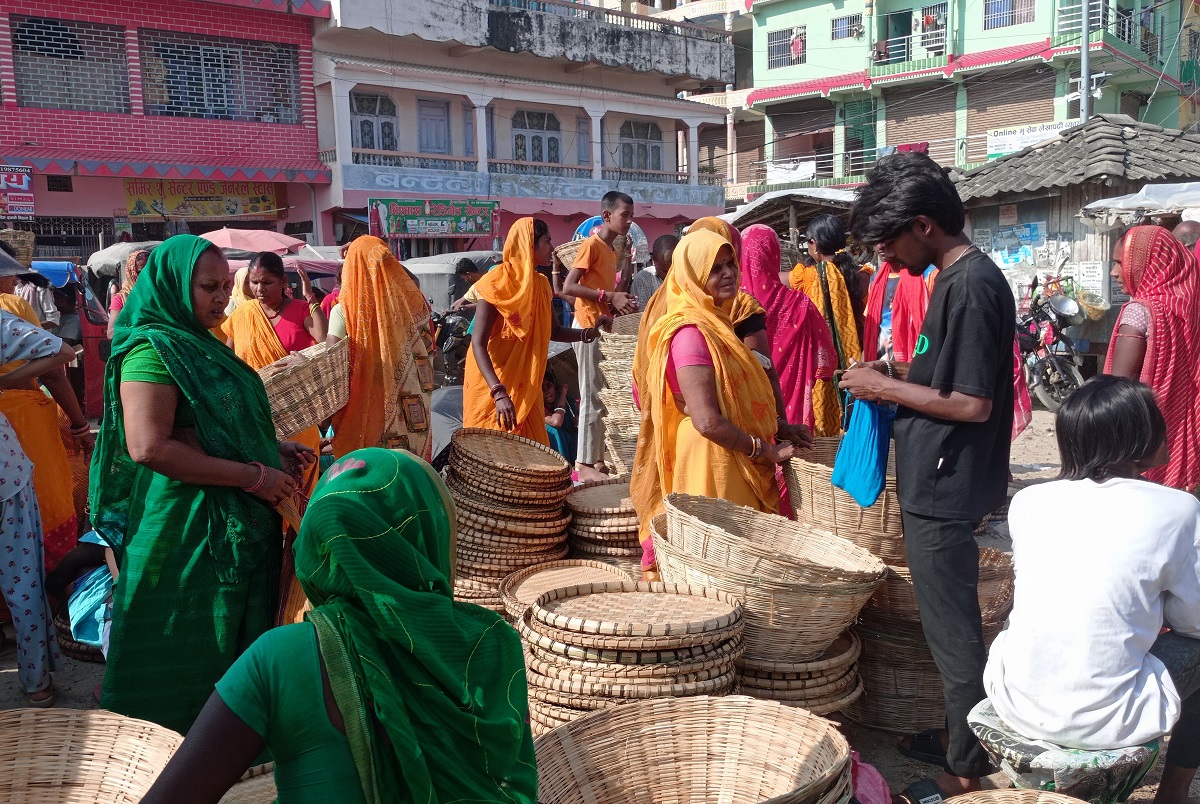 Demand for bamboo crafts soars in Mithila ahead of Tihar & Chhath